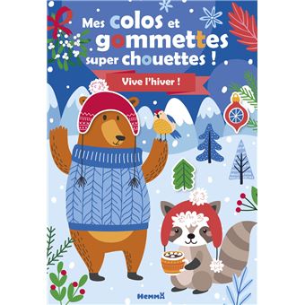 Mes colos et gommettes super chouettes ! Vive l'hiver