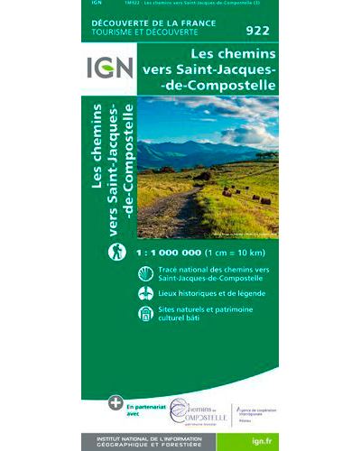 Les chemins vers Saint-Jacques de Compostelle