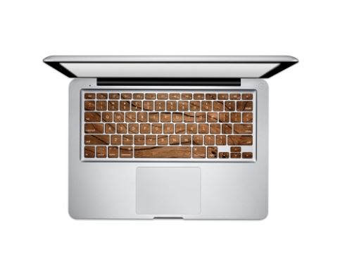 Destroy Pop MacBook Pro Toetsenbord Sticker Hout
