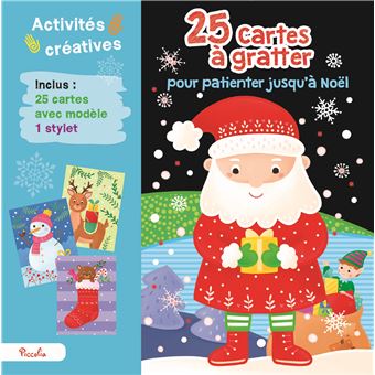 25 cartes à gratter pour patienter jusqu'à Noel