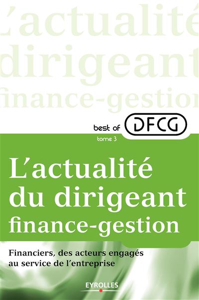 L'actualité du dirigeant finance-gestion