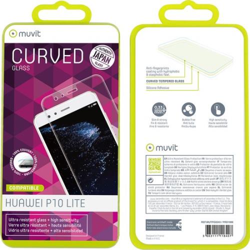 MUVIT CURVED GLASS SCREEN PROTECTOR HUAWEI P10 LITE