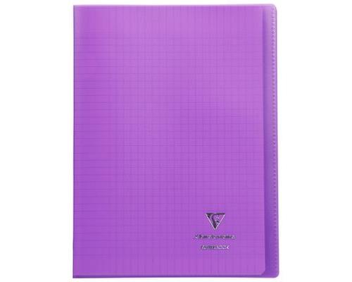 Cahier Clairefontaine Koverbook Couverture piqué polypro 96 pages Séyès 21 x 29,7 cm Violet