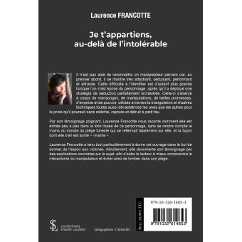 Je t'appartiens, au-dela de l'intolerable