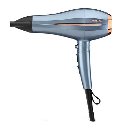 BaByliss Haartrockner "BaByliss Denim Luxe Haartrockner mit Ionen-Technologie, D251PE" 2.200 W Föhn mit Aufsatz, HTDC-Motor, 2200W, Keramik-Technologie