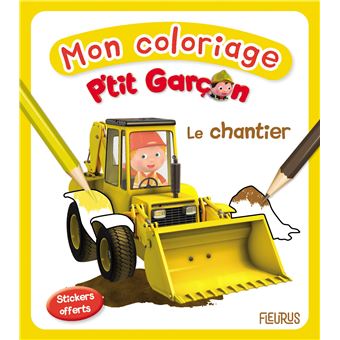 Mon coloriage p'tit garçon - Le chantier