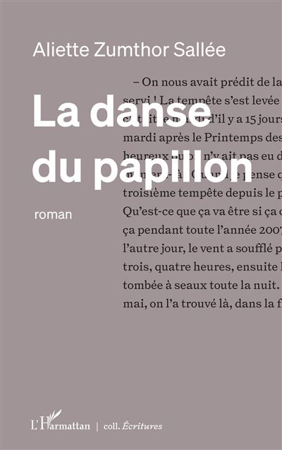 La danse du papillon - Aliette Zumthor Sallée - broché