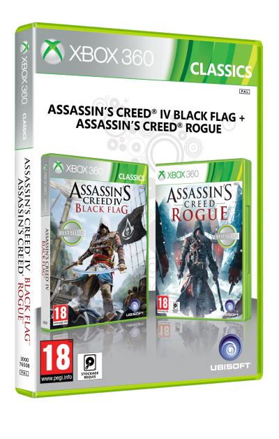 Compilation Assasin s Creed 4 Black Flag + Assasin s Creed Rogue Xbox 360