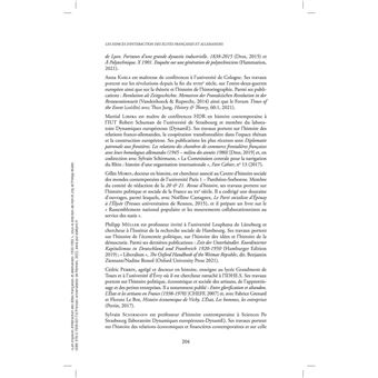 Les espaces d'interaction des élites françaises et allemandes