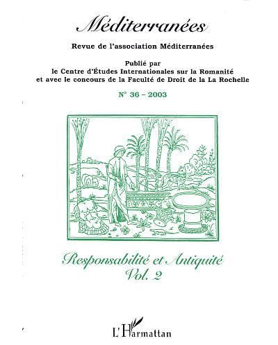 Responsabilité et antiquité -  Collectif - broché