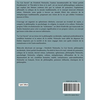 Nietzsche : Le Gai Savoir