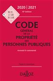 Code général de la propriété des personnes publiques 2020/2021 annoté et commenté - 10e ed.