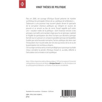 Vingt thèses de politique