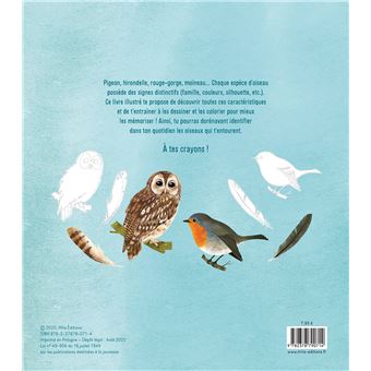 Je découvre les oiseaux de France en dessinant et en coloriant