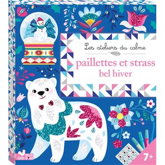 Paillettes et strass bel hiver - boîte avec accessoires
