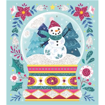 Paillettes et strass bel hiver - boîte avec accessoires