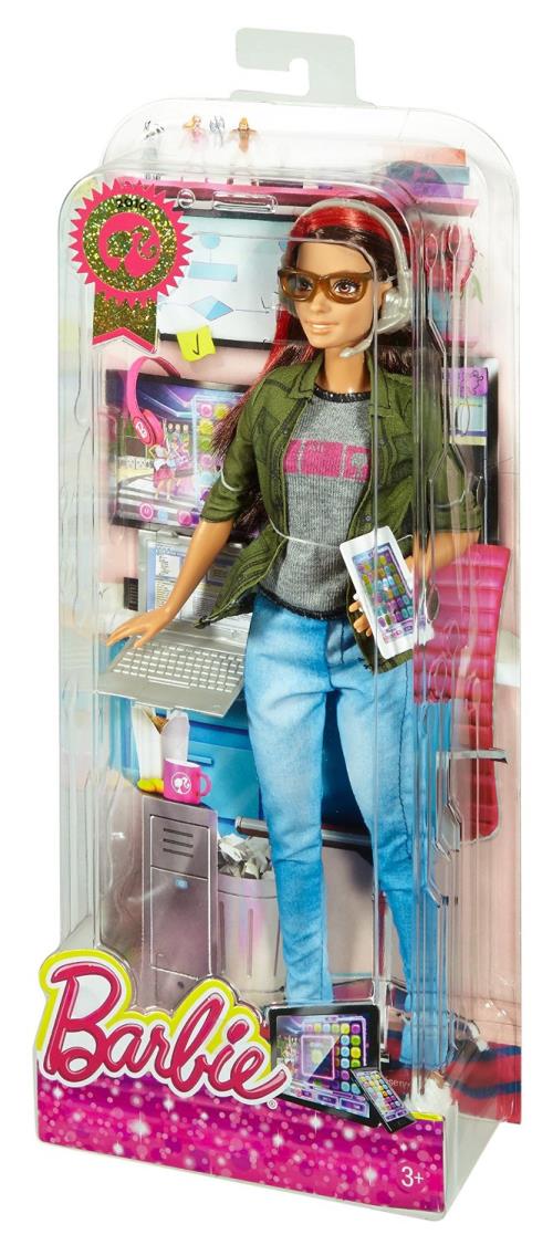 Barbie développeuse de jeux vidéo