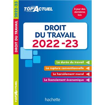 Top actuel Droit du travail 2022-2023