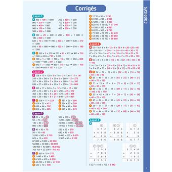 Bled effaçable Calcul CM1