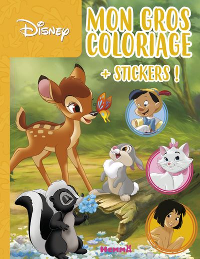 Bambi disney mon gros coloriage avec stickers