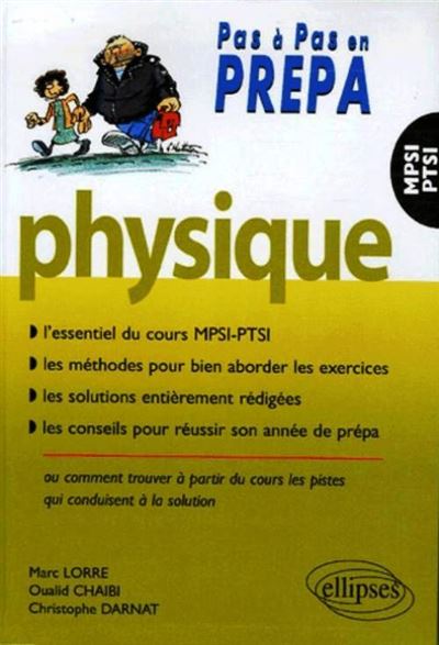 Pas à pas en prépas physique MPSI