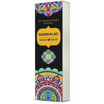 60 Marque-pages à colorier - Mandalas