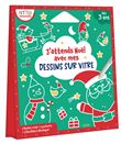 J'attends Noël avec mes dessins sur vitre