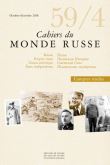 Cahiers du monde russe, n° 59/4 - Varia