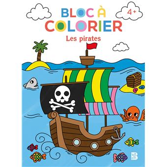 Bloc à colorier  - Les pirates