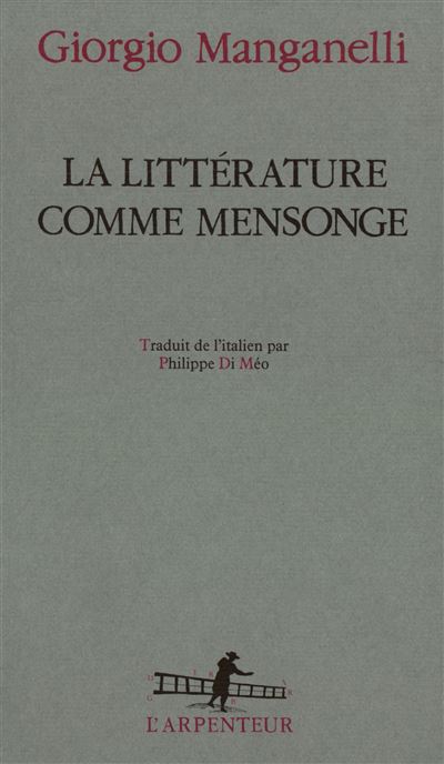La littérature comme mensonge - Giorgio Manganelli - broché