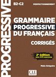 Corrigés Grammaire progressive niveau perfectionnement nelle édition