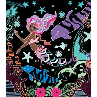 Cartes à gratter - sirènes - pochette avec accessoires