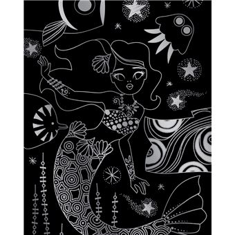 Cartes à gratter - sirènes - pochette avec accessoires