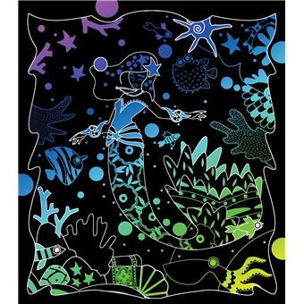 Cartes à gratter - sirènes - pochette avec accessoires
