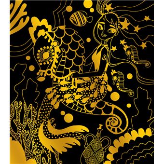Cartes à gratter - sirènes - pochette avec accessoires
