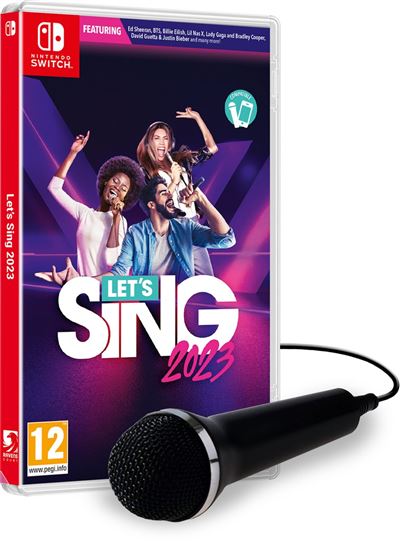 LET S SING 2023 INTERNATIONAL VERSION+MICROPHONE UK SWITCH