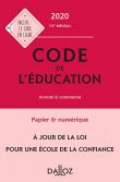 Code de l'éducation 2020, annoté et commenté - 14e ed.