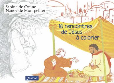 Seize rencontres de Jésus à colorier