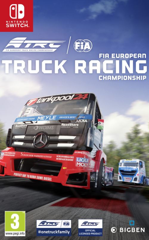 Pochette avant du jeu FIA European Truck Racing Championship Nintendo Switch