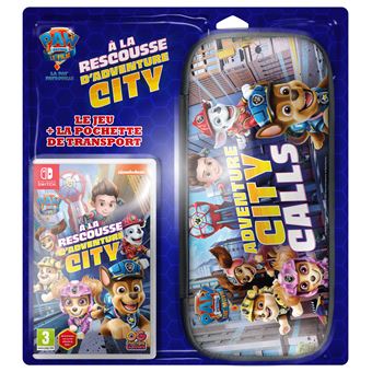 Pat Patrouille Adventure City + Housse Nintendo Switch