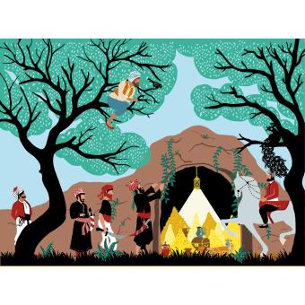 Papiers découpés - les mille et une nuits