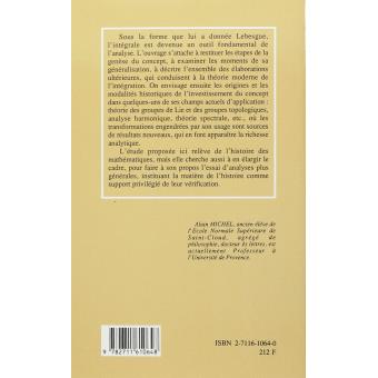 Constitution de la théorie moderne de l'intégration