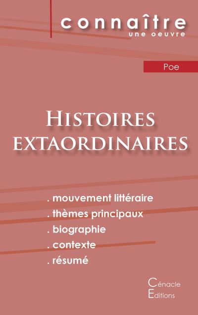 Fiche de lecture Histoires extraordinaires de Poe (Analyse littéraire de référence et résumé complet)
