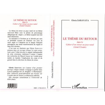 Theme Du Retour Dans Le Cahier Dun Retour Au Pays Natal - 