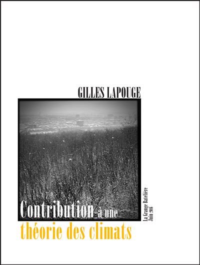 Contribution à une théorie des climats
