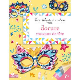 Masques à dorer - pochette avec accessoires
