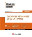 Droit des personnes et de la famille - L1
