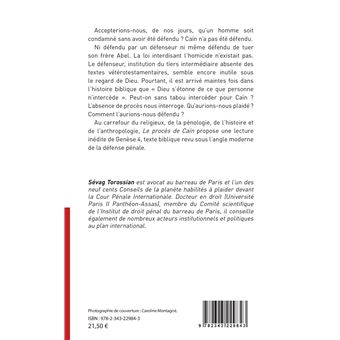Le procès de Caïn