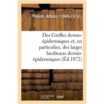 Des Greffes dermo-épidermiques et, en particulier, des larges lambeaux dermo-épidermiques