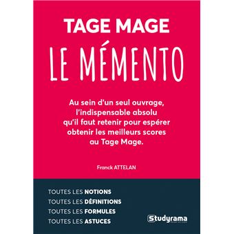 Le mémento Tage Mage